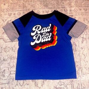 LIKE NEW rad like dad toddler boys t shirt
